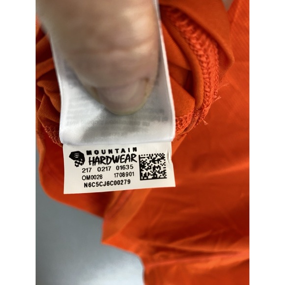Mountain Hardwear Men's Med Butter Up Base Layer Long Sleeve 1/4 Zip Orange NWOT - Picture 3 of 8